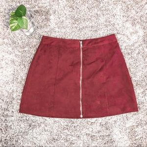 🌼 Suede Maroon Skirt 🌼 3 for 10$